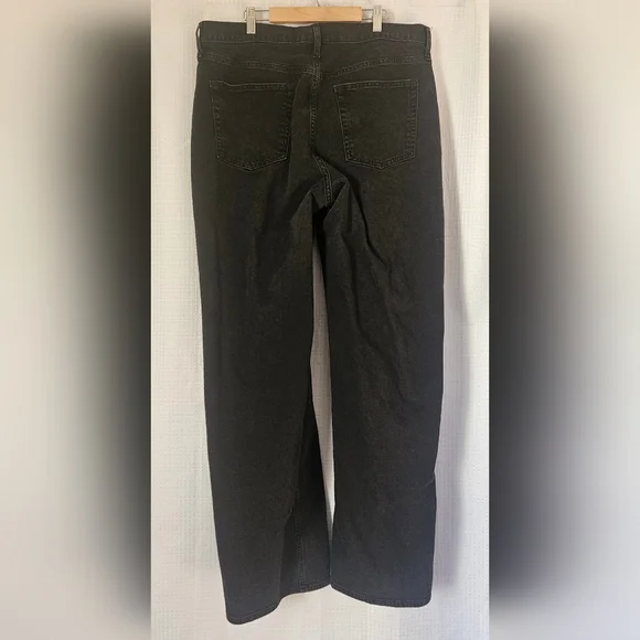 Gap Mid Rise '90s Loose Jeans Black 14 TALL - Picture 7 of 7